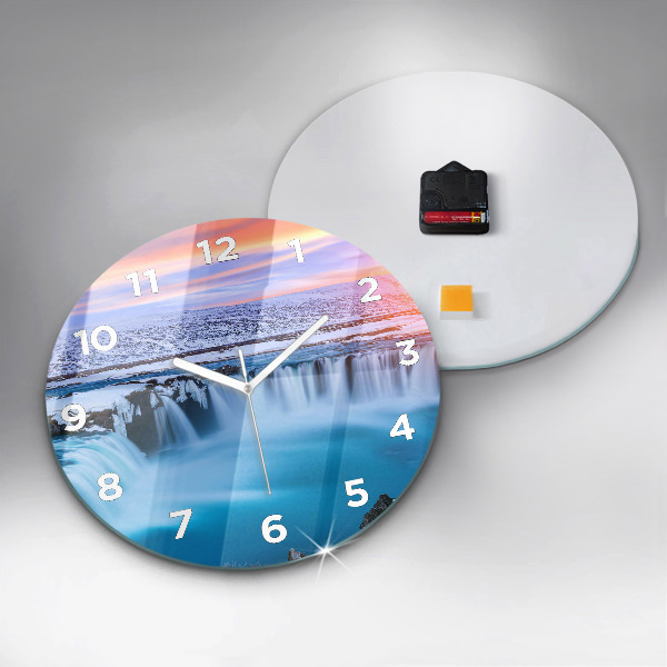 Orologio rotondo Cascata Godafoss Islanda