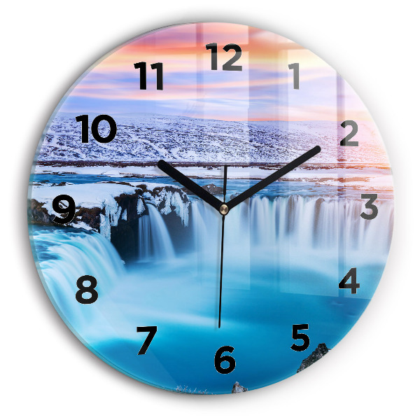 Orologio rotondo Cascata Godafoss Islanda
