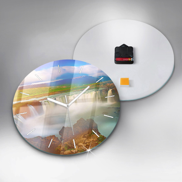 Orologio rotondo Godafoss in Islanda