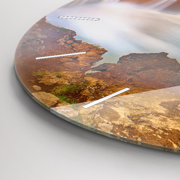 Orologio rotondo Godafoss in Islanda