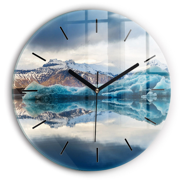 Orologio rotondo Lago Jokulsarlon Islanda
