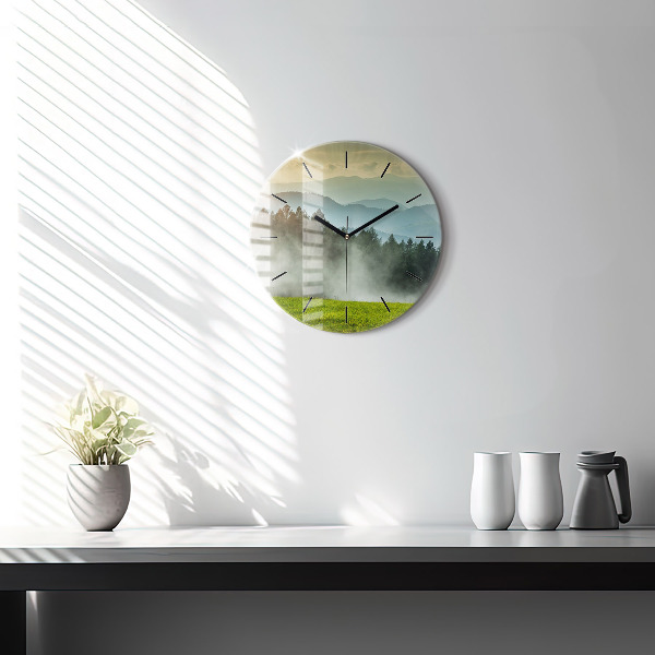 Orologio rotondo Paesaggio montano
