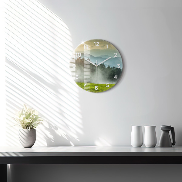 Orologio rotondo Paesaggio montano