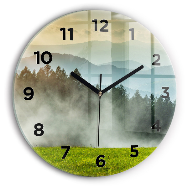 Orologio rotondo Paesaggio montano