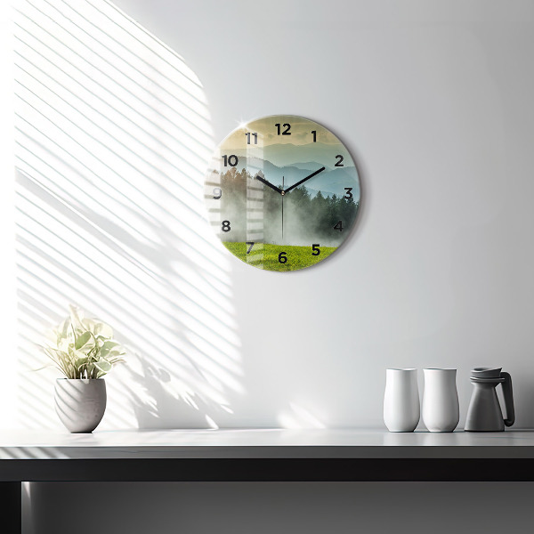 Orologio rotondo Paesaggio montano