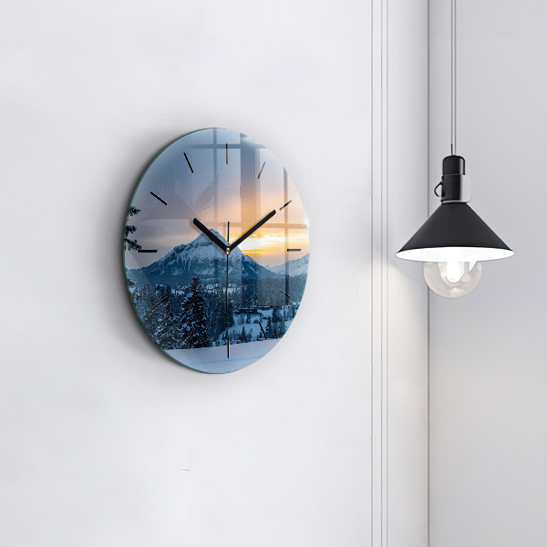 Orologio rotondo Paesaggio montano