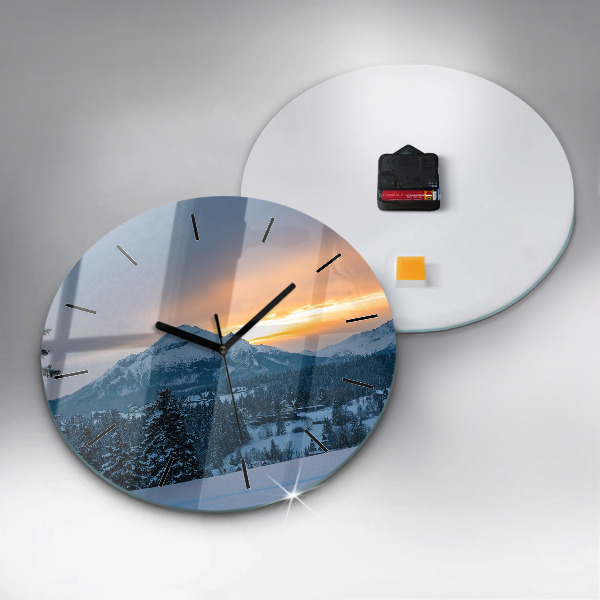 Orologio rotondo Paesaggio montano