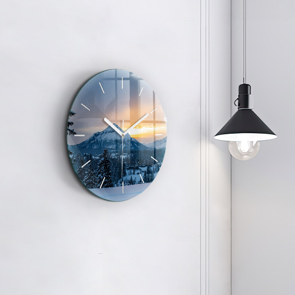 Orologio rotondo Paesaggio montano