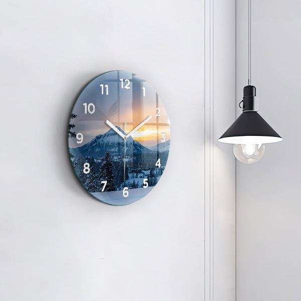 Orologio rotondo Paesaggio montano