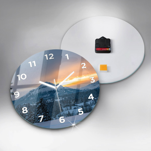 Orologio rotondo Paesaggio montano