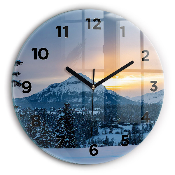 Orologio rotondo Paesaggio montano