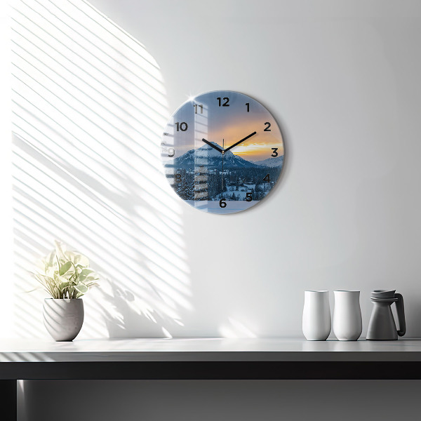 Orologio rotondo Paesaggio montano