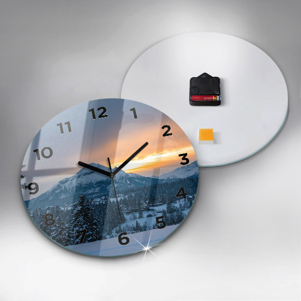 Orologio rotondo Paesaggio montano