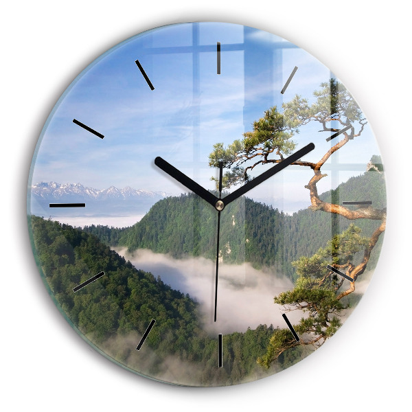 Orologio rotondo Picco Sokolica nei Monti Pieniny