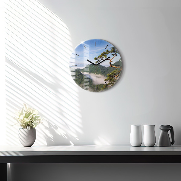 Orologio rotondo Picco Sokolica nei Monti Pieniny