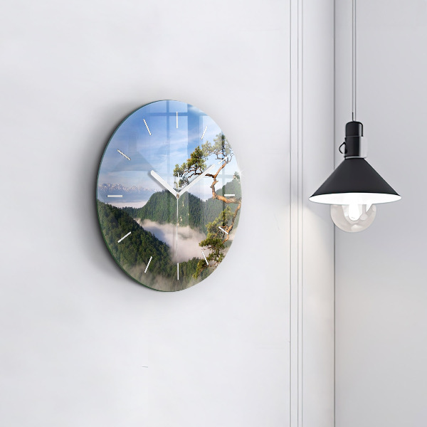 Orologio rotondo Picco Sokolica nei Monti Pieniny