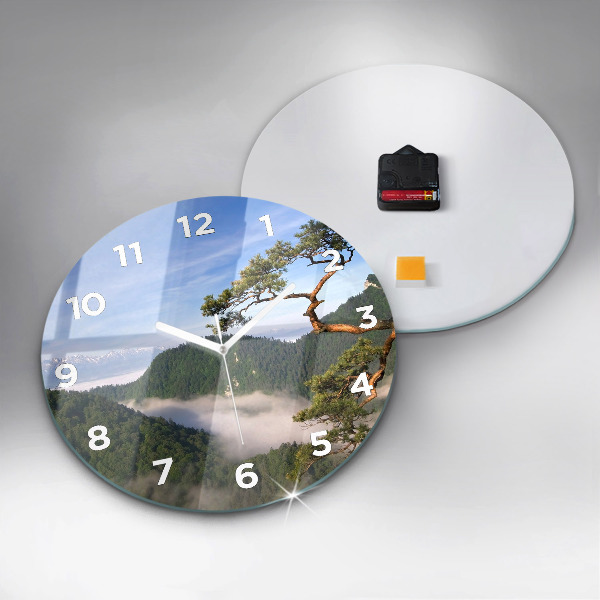 Orologio rotondo Picco Sokolica nei Monti Pieniny