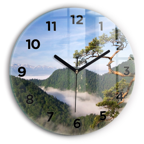 Orologio rotondo Picco Sokolica nei Monti Pieniny
