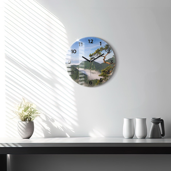Orologio rotondo Picco Sokolica nei Monti Pieniny