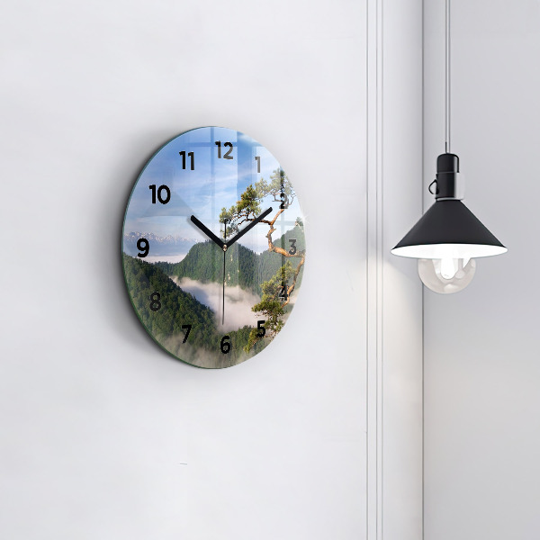Orologio rotondo Picco Sokolica nei Monti Pieniny