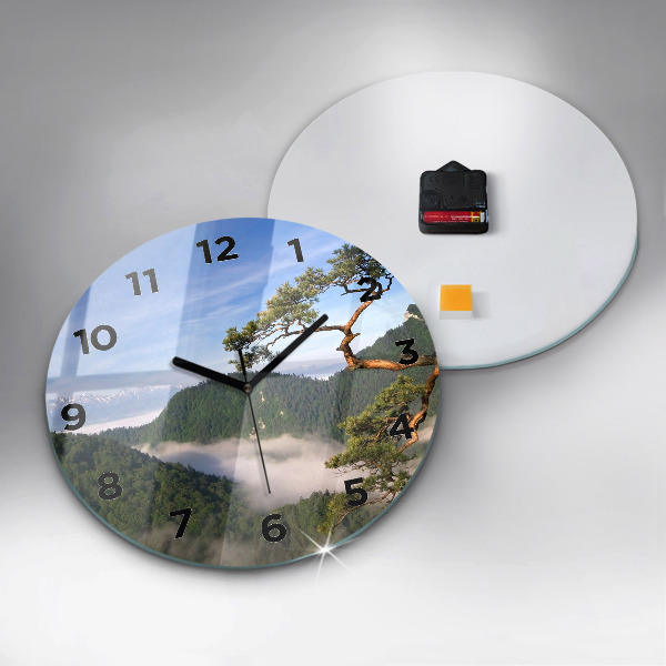 Orologio rotondo Picco Sokolica nei Monti Pieniny