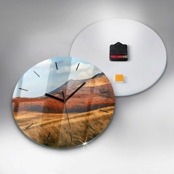 Orologio rotondo Paesaggio montano
