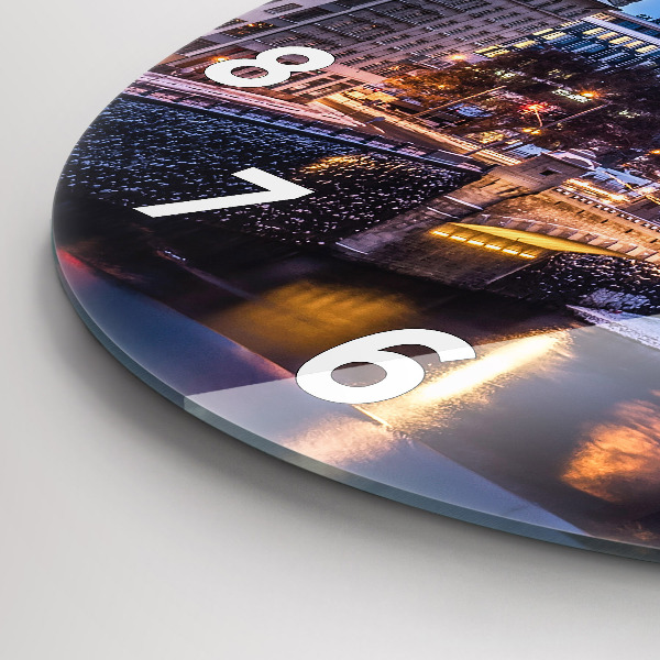 Orologio rotondo Panorama della città di Pilsen