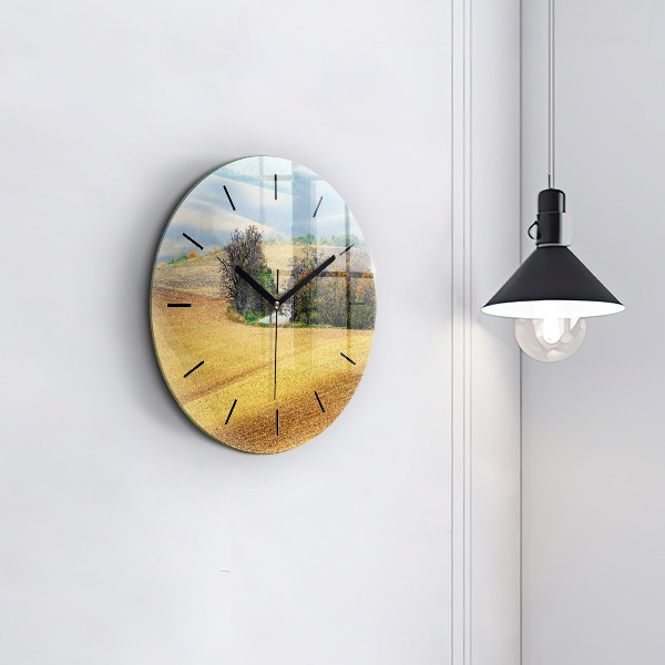 Orologio rotondo Paesaggio rurale della Moravia