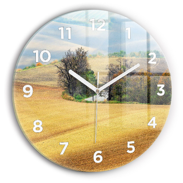 Orologio rotondo Paesaggio rurale della Moravia