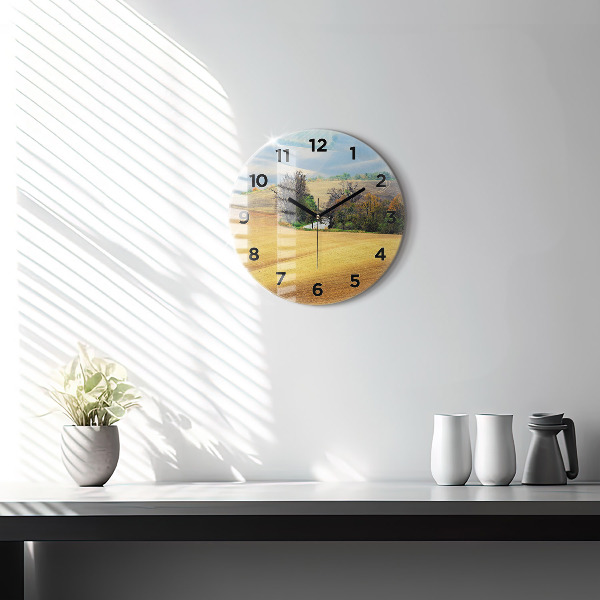 Orologio rotondo Paesaggio rurale della Moravia