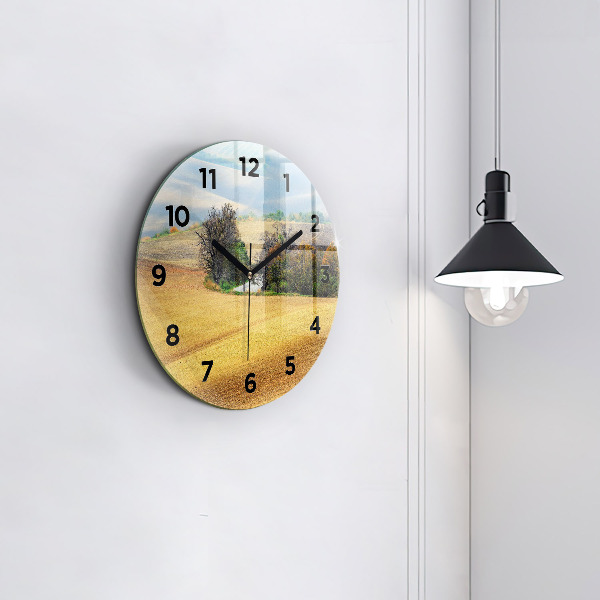 Orologio rotondo Paesaggio rurale della Moravia