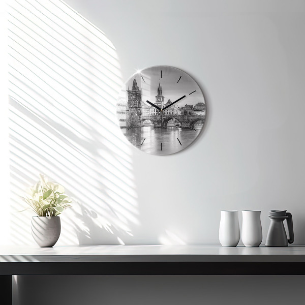 Orologio rotondo Ponte Carlo a Praga