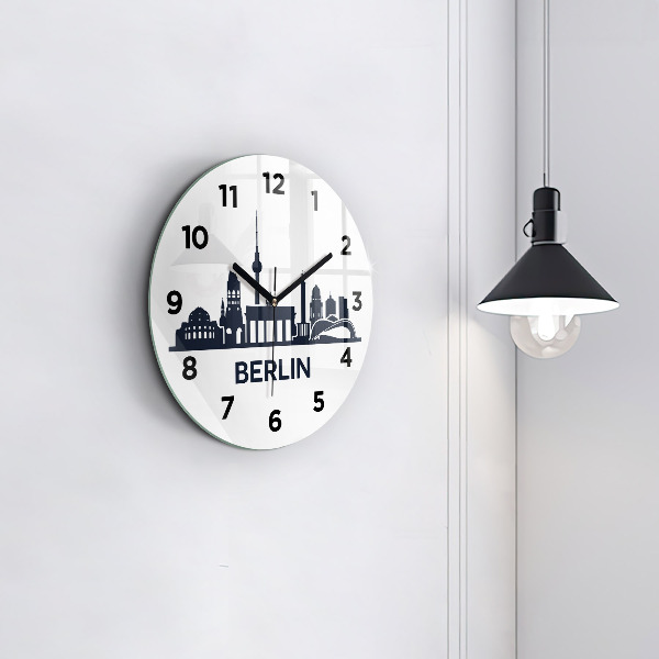 Orologio rotondo Illustrazione della città di Berlino