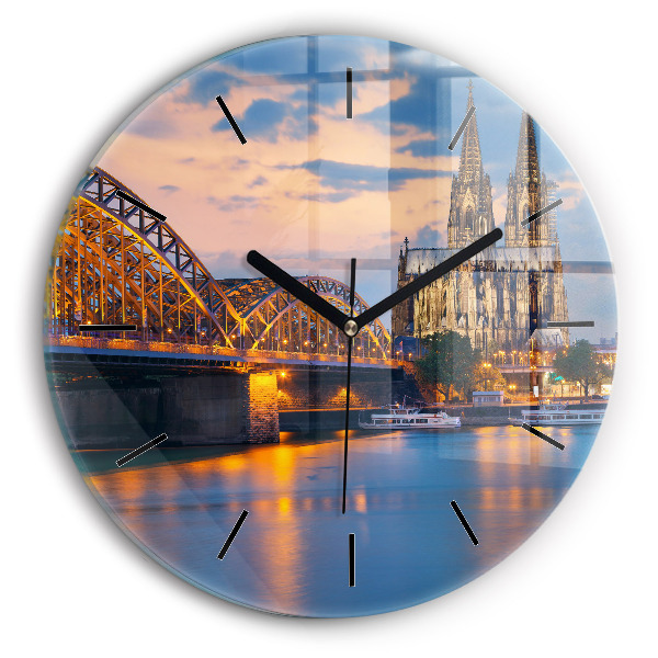 Orologio rotondo Vista del municipio