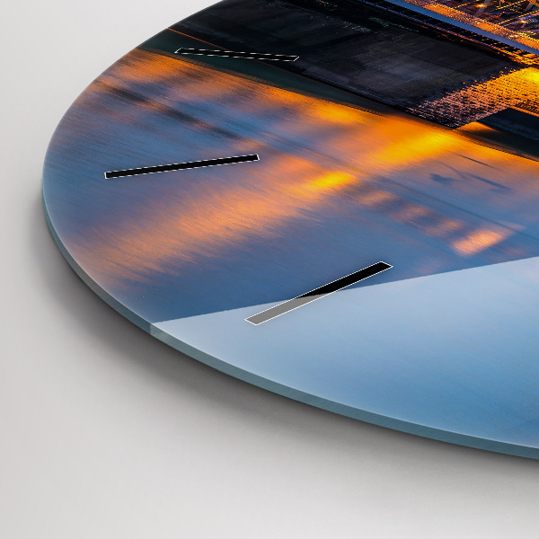 Orologio rotondo Vista del municipio