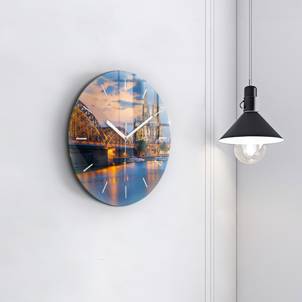 Orologio rotondo Vista del municipio