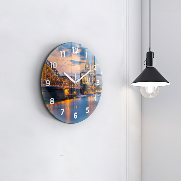 Orologio rotondo Vista del municipio