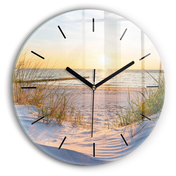 Orologio rotondo Tramonto sul mare