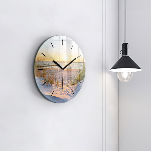 Orologio rotondo Tramonto sul mare