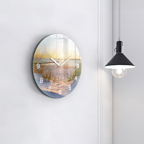 Orologio rotondo Tramonto sul mare