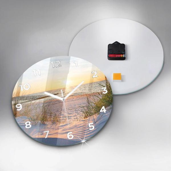 Orologio rotondo Tramonto sul mare