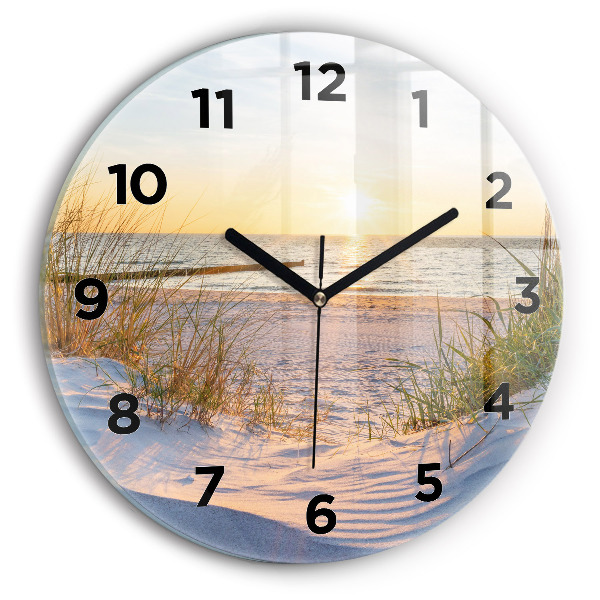 Orologio rotondo Tramonto sul mare