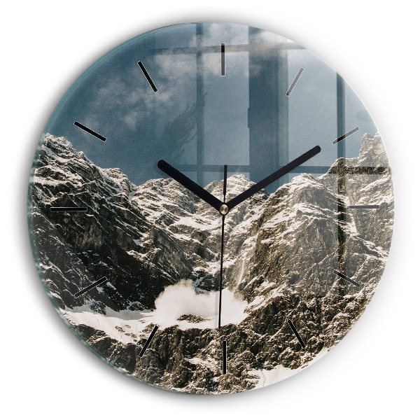 Orologio rotondo in vetro Monti Watzmann