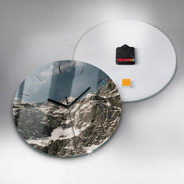 Orologio rotondo in vetro Monti Watzmann