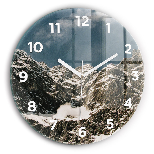 Orologio rotondo in vetro Monti Watzmann