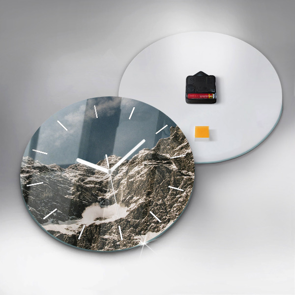 Orologio rotondo in vetro Monti Watzmann