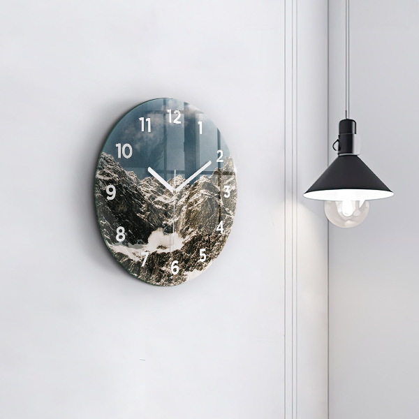 Orologio rotondo in vetro Monti Watzmann