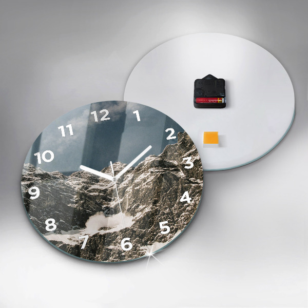 Orologio rotondo in vetro Monti Watzmann