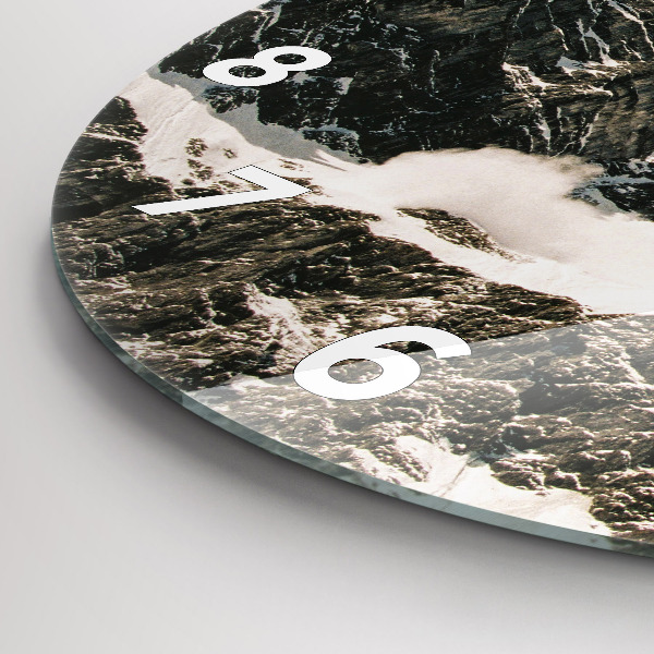 Orologio rotondo in vetro Monti Watzmann