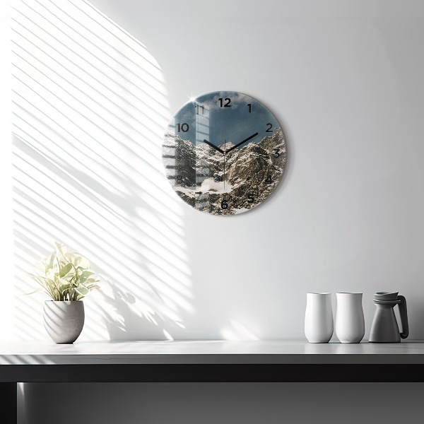 Orologio rotondo in vetro Monti Watzmann